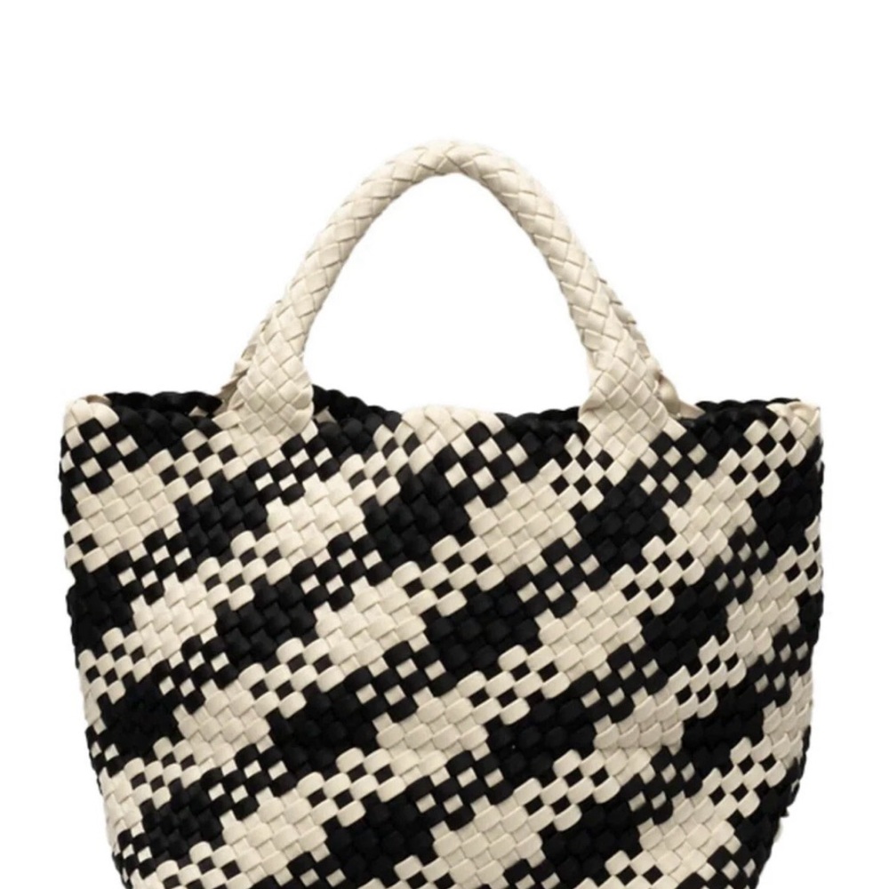 NAGHEDI St. Barths Small Plaid Tote - Picture 3 of 11